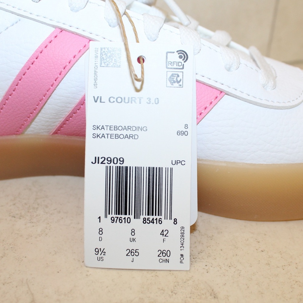 Adidas VL Court 3.0 sneakers (women’s 9.5) (NWT) - Picture 13 of 15